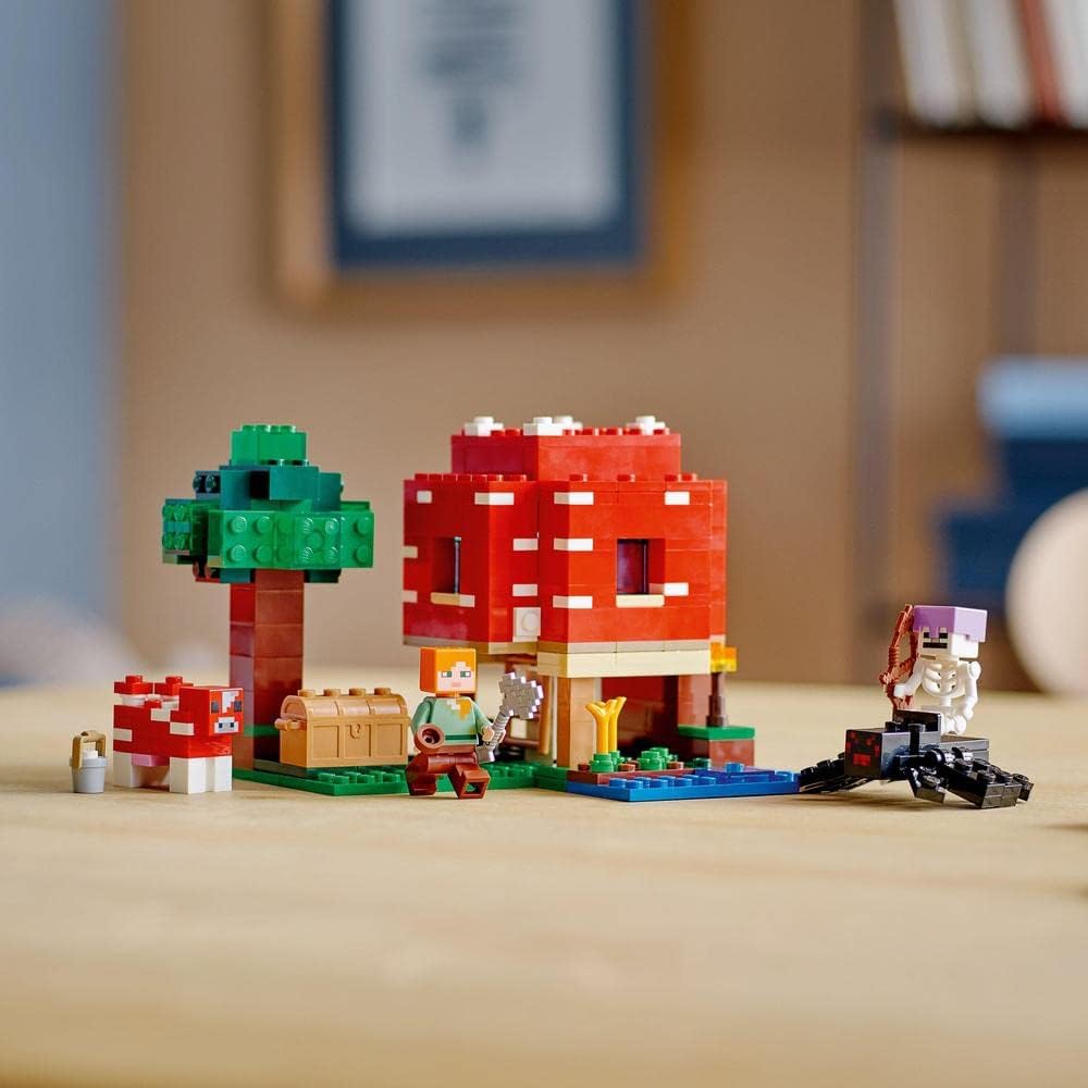 LEGO® Minecraft® The Mushroom House 21179 Building Kit (272 Pieces)