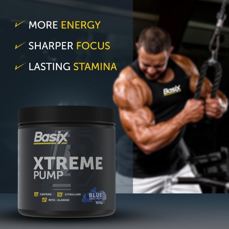 Basix Xtreme Pump Blue Razz Rush 315g