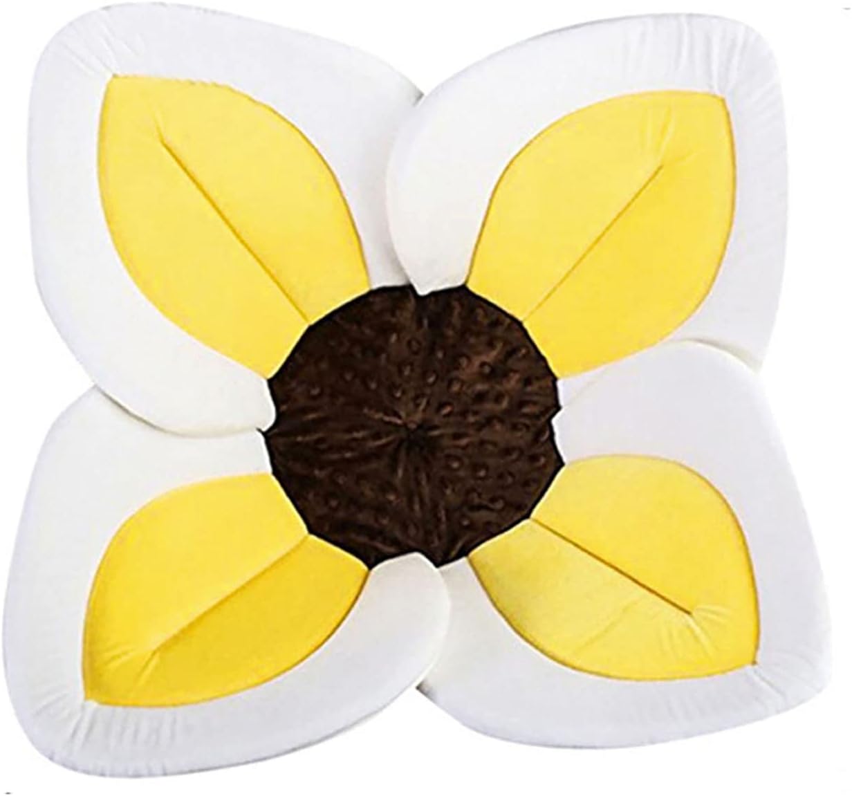 Baby Bath Pad, Comfort Flower Bathtub Mat, Sink Bathtub,The Original Washer-Safe Flower Seat for Newborns (yellow)