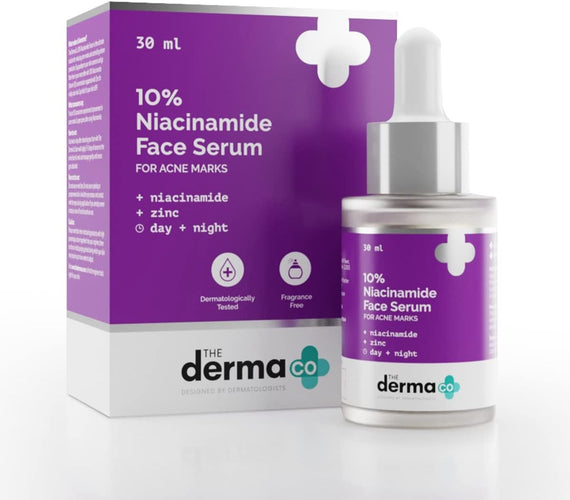 The Derma Co 10% Niacinamide Face Serum For Acne Marks And Acne Prone Skin For Men and Women - 30 ml(dermaco)