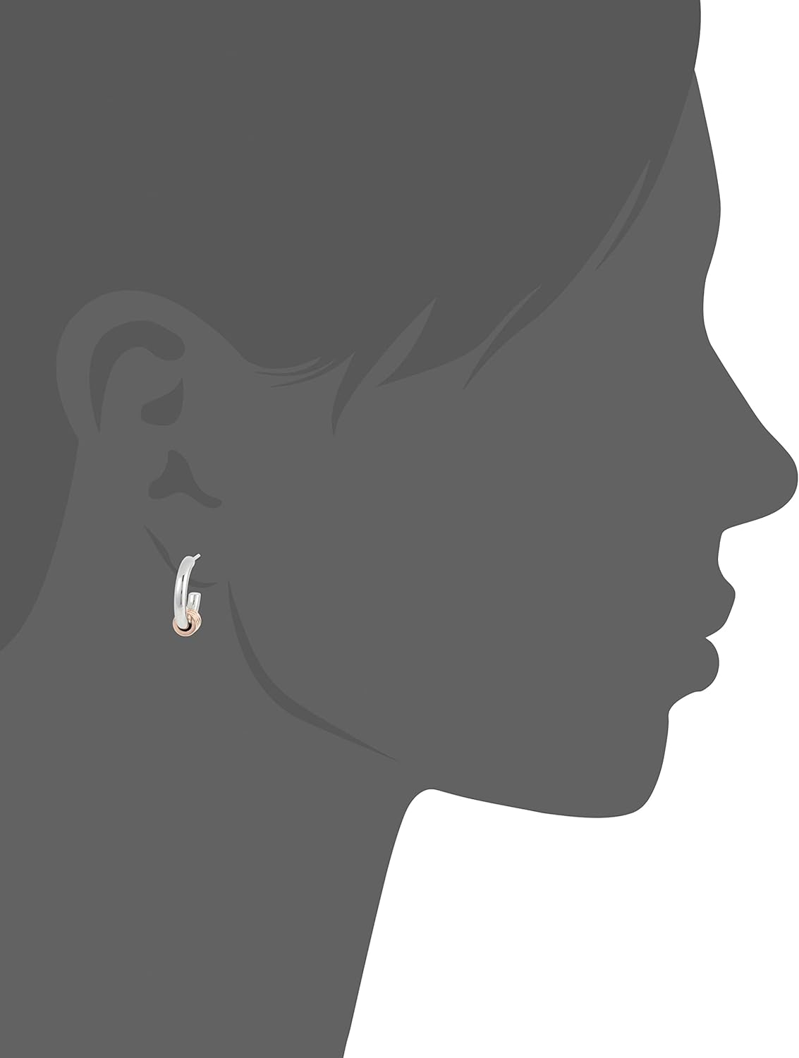 Tommy Hilfiger Jewelry Women Two Tone Stainless Steel Stud Earrings - 2780505