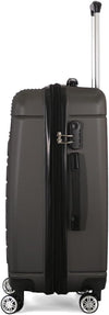 Giordano Double Spinner Luggage with Combination Lock for All Tastes (Purple, Cabin Size 20)