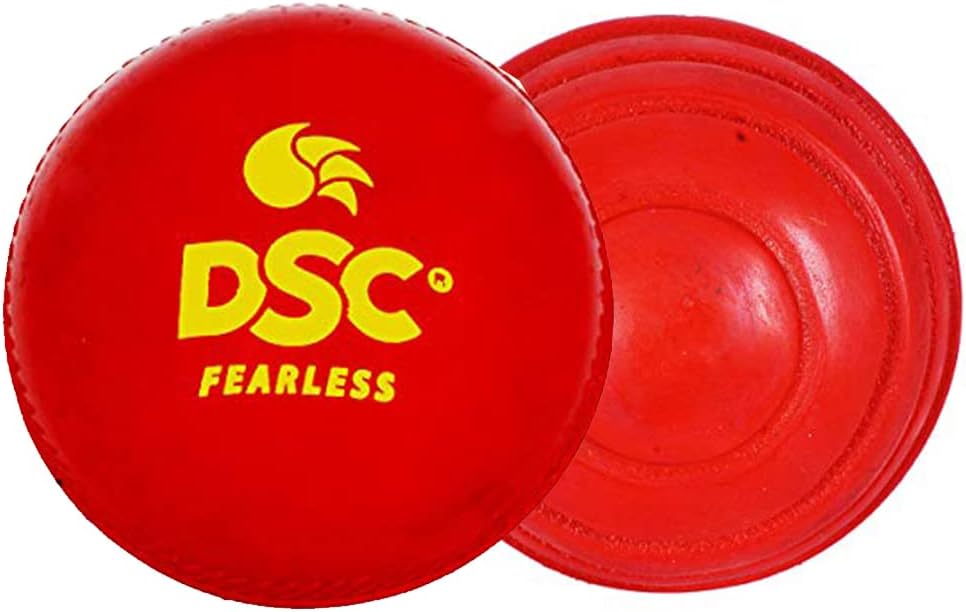 DSC Synthetic Wobble Leather Cricket Ball (Red)