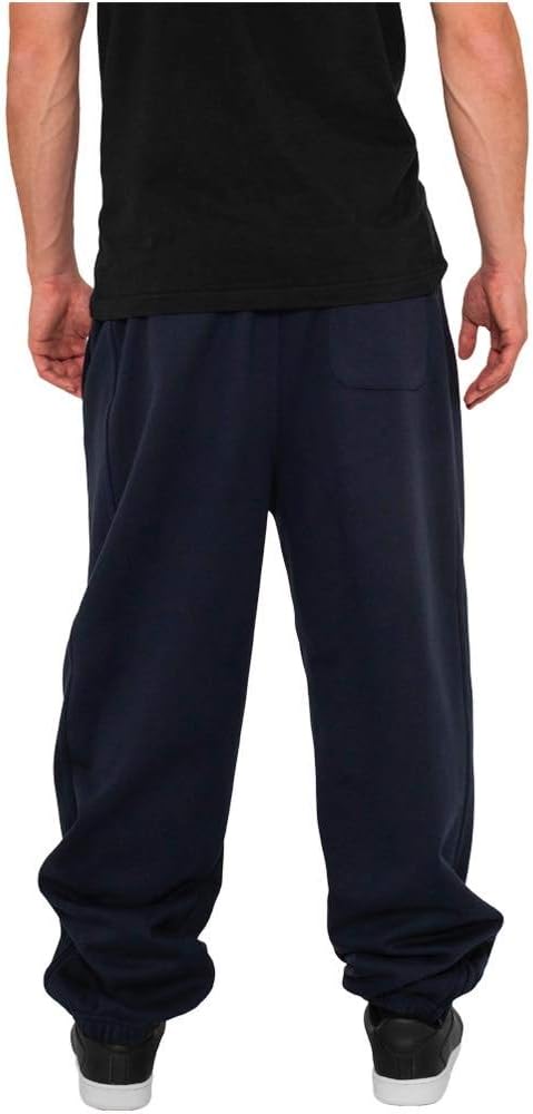 Urban Classics Mens Sweatpants TB014B Drawstring Joggers, Sport Trousers with Elastic Waist, Tracksuit Trousers with Elasticated Zipped Ankles, Loose Fit (pack of 1)