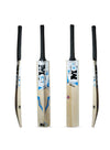 MG Kashmir Willow Bravo Cricket Bat for Light/Hard Tennis Ball with Cover BLACK/BLUE - MGKWT01