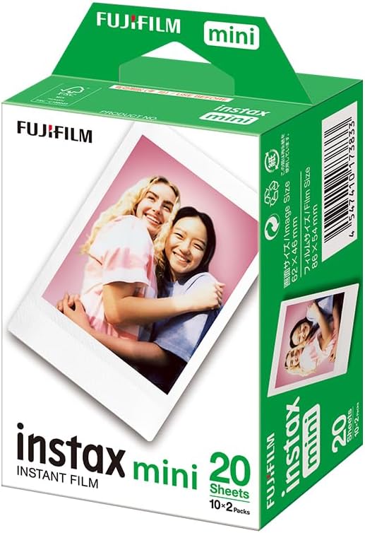 Fujifilm Instax Mini, 10 Sheet X 2 Pack, White