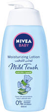 NIVEA Baby Lotion Moisturising, Mild Touch Aloe Vera, 500ml