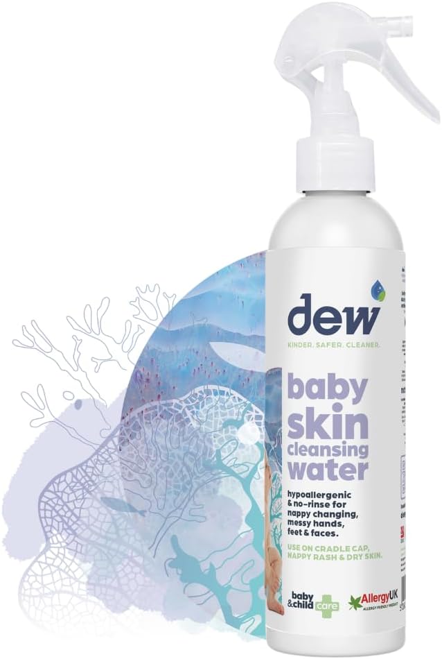 Baby Sanitizing & Cleansing Water, suitable for newborn hands, Ideal for pacifiers, baby cutlery, teething toys, Rinse free, 500 ml.