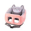 Multifunctional Lightweight Portable Baby Dining Chair with Soft Breathable Foam Layer, Back Support Seat - Grey/Pink