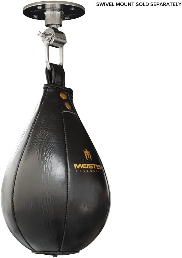 Meister SpeedKills Leather Speed Bag with Lightweight Latex Pocket