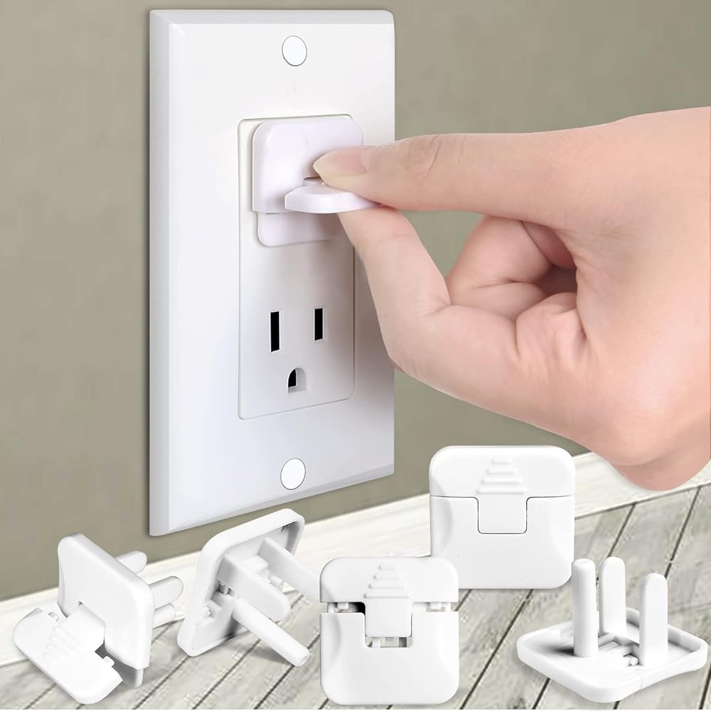 Babepai Outlet Covers 38-Pack White Child Proof Electrical Protector Safety Improved Baby Safety Plug Covers