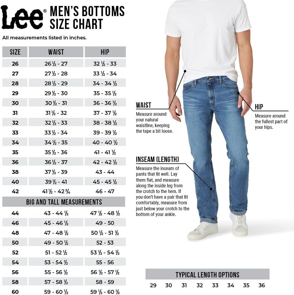 LEE mens Extreme Motion Slim Straight Jean Jeans