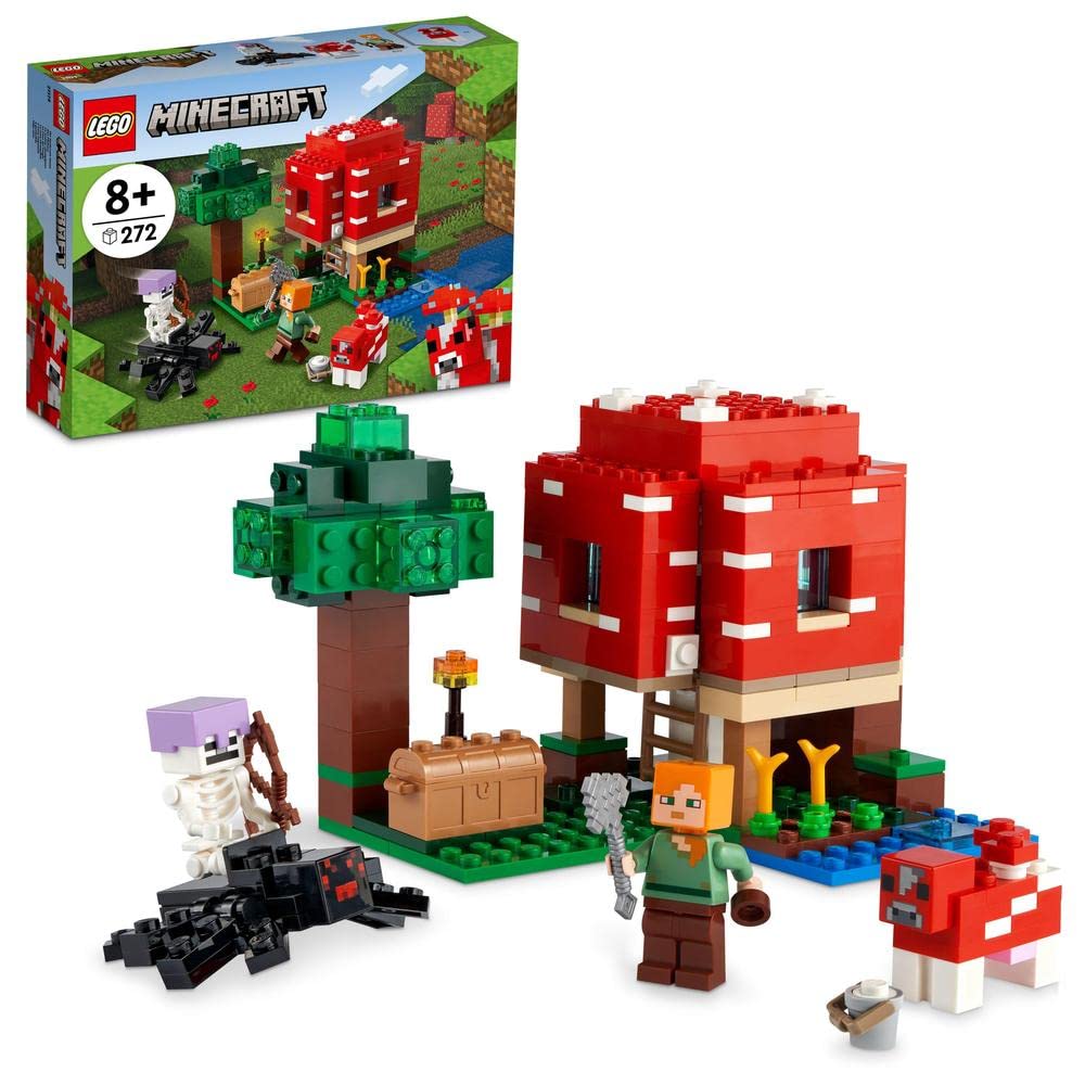 LEGO® Minecraft® The Mushroom House 21179 Building Kit (272 Pieces)