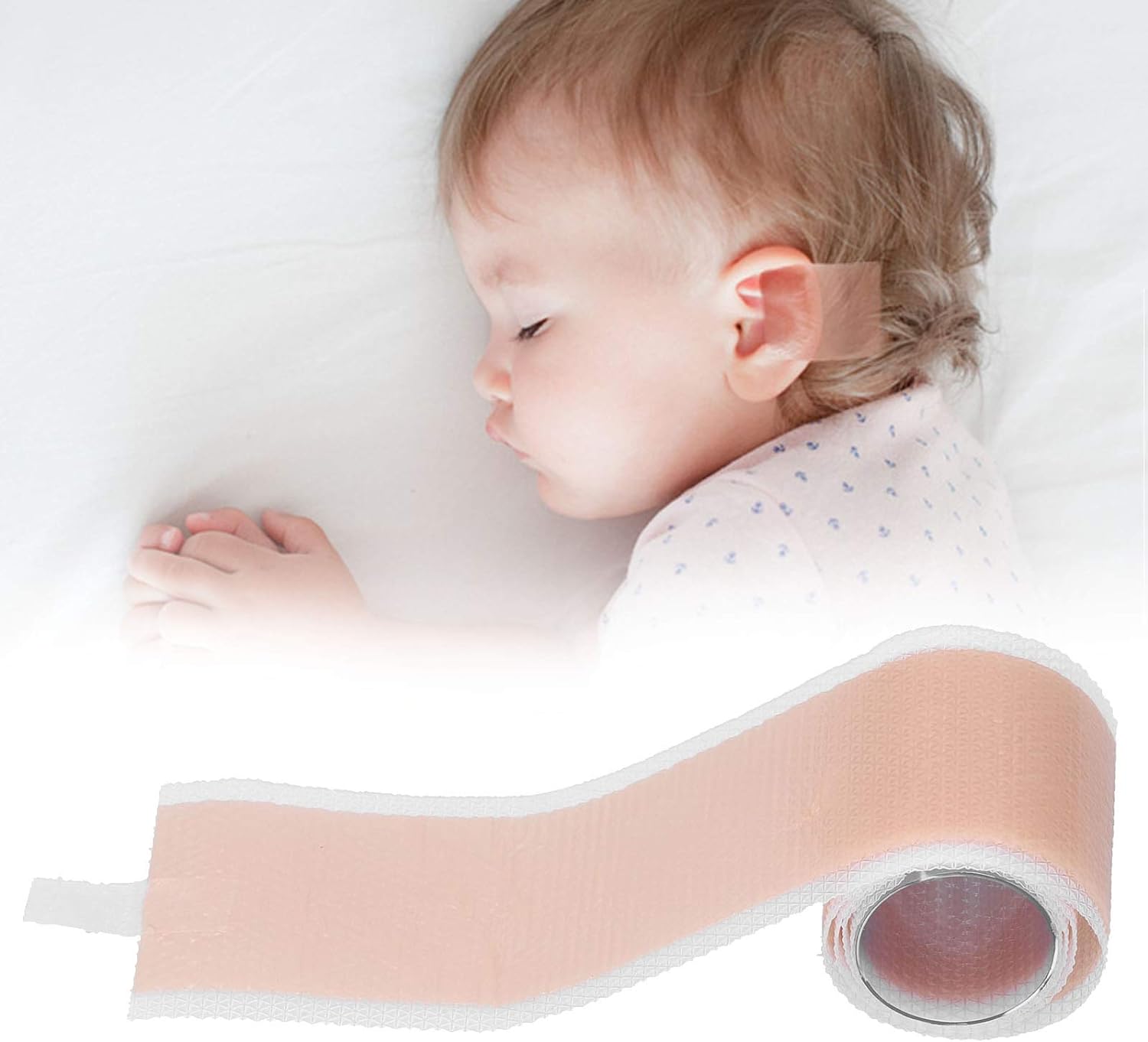 4 x 50cm Silicone Newborn Baby Ear Aesthetic Correctors, Kids Infant Protruding Ear Patch Stickers