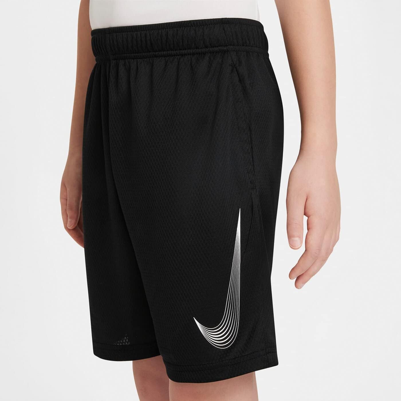 Nike Boy's Df Hbr Shorts, Black/White, XS