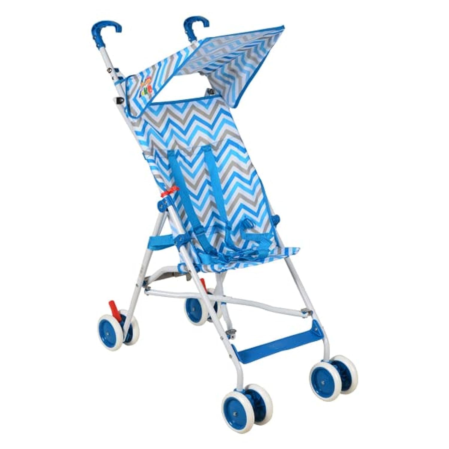 KiKo 23-1543-Light Blue 6 Wheels Comfortable Stroller for 6 Months Above Babies, Light Blue