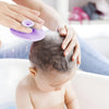 4 Pack Baby Bath Brush, Baby Cradle Cap Brush for Babies Newborns Premium Silicone Baby Scalp Scrubber Massage Exfoliator Brush Multifunctional Baby Bath Essentials