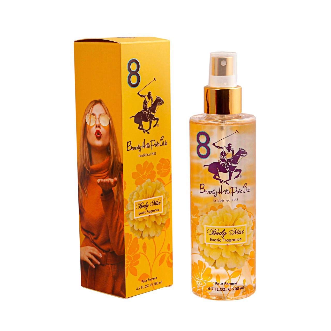 Beverly Hills Polo Club Premium Body Mist Exotic Fragrance No.8 (200Ml)