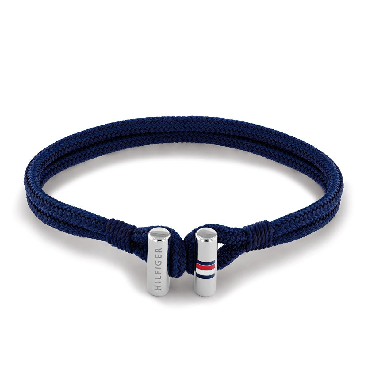 Tommy Hilfiger Jewelry Men Blue Nylon & Stainless Steel & Blue Cotton Nylon Bracelet - 2790337