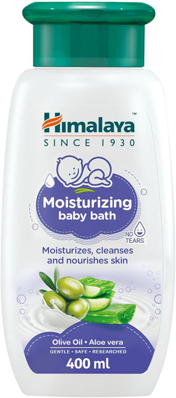 Himalaya Moisturizing Baby Bath | No Sulphate & Paraben Gentle Formula for No-Tears Baby Bath- 800ml