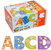Wooden Jumbo Alphabet ABC Letter Toddler Puzzles Color Shape Animals Recognition Montessori STEM Jigsaw Preschool Learning Educational Toy for Kids 3 4 5 Years Old Boys Girls Gift