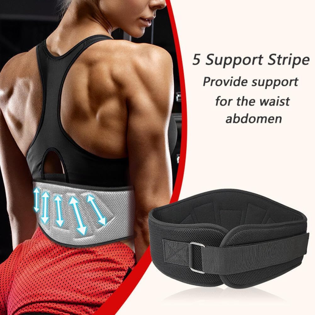 Goodern Weight Lifting Belt for Men Women,Breathable Adjustable Gym Belt with Back and Lumber Support,Workout Back Support Strap for Squats Powerlifting Fitness Workout and Strength Training