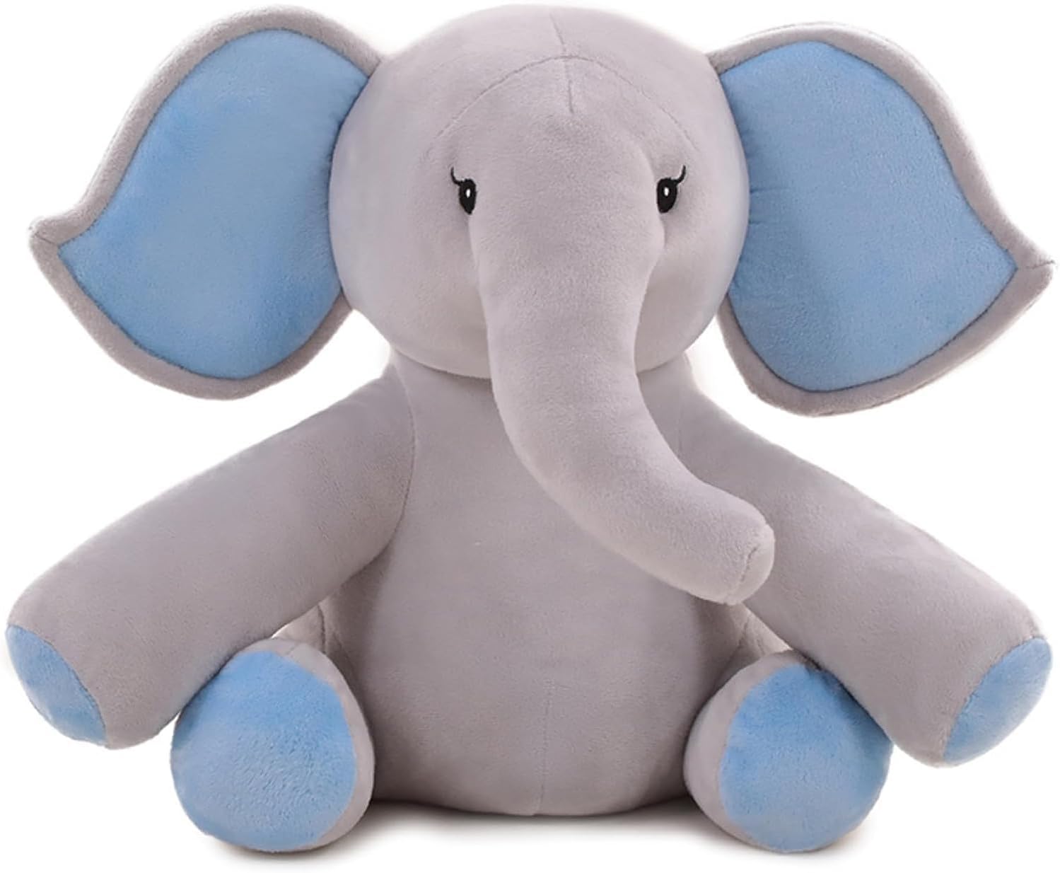 plentico Premium Elephant- Irresistibly Soft 14" Stuffed Animal Plushie Toy for Ages 1 and Up, Perfect for Unforgettable Birthdays, Heartwarming Valentine's Moments, and Festive