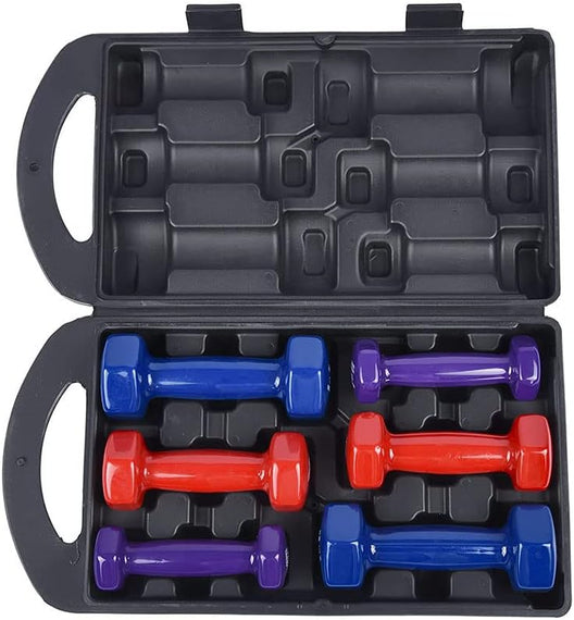 Roll over image to zoom in Fitness World Weightlifting Set 6 Kg, Multi Color
