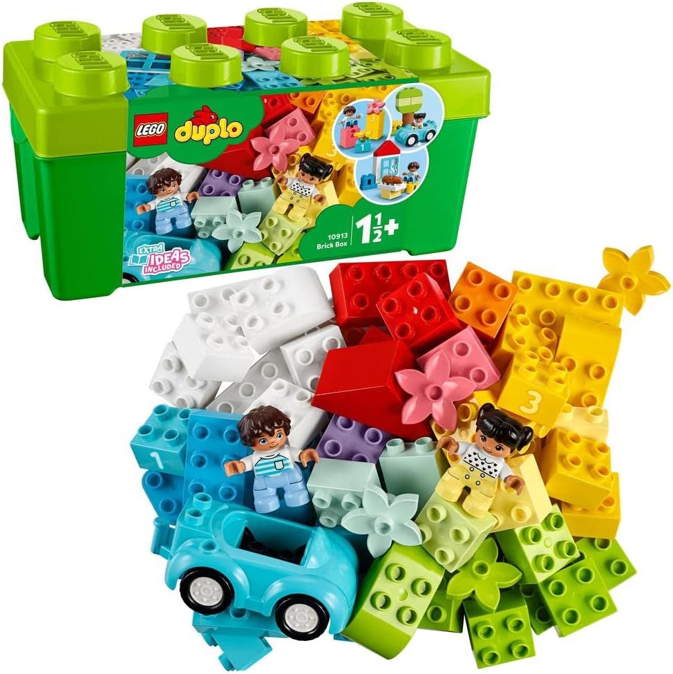 LEGO® DUPLO® Classic Brick Box 10913 Learning & Education Toys Set; Building Blocks Toy for Toddlers (65 Pieces)