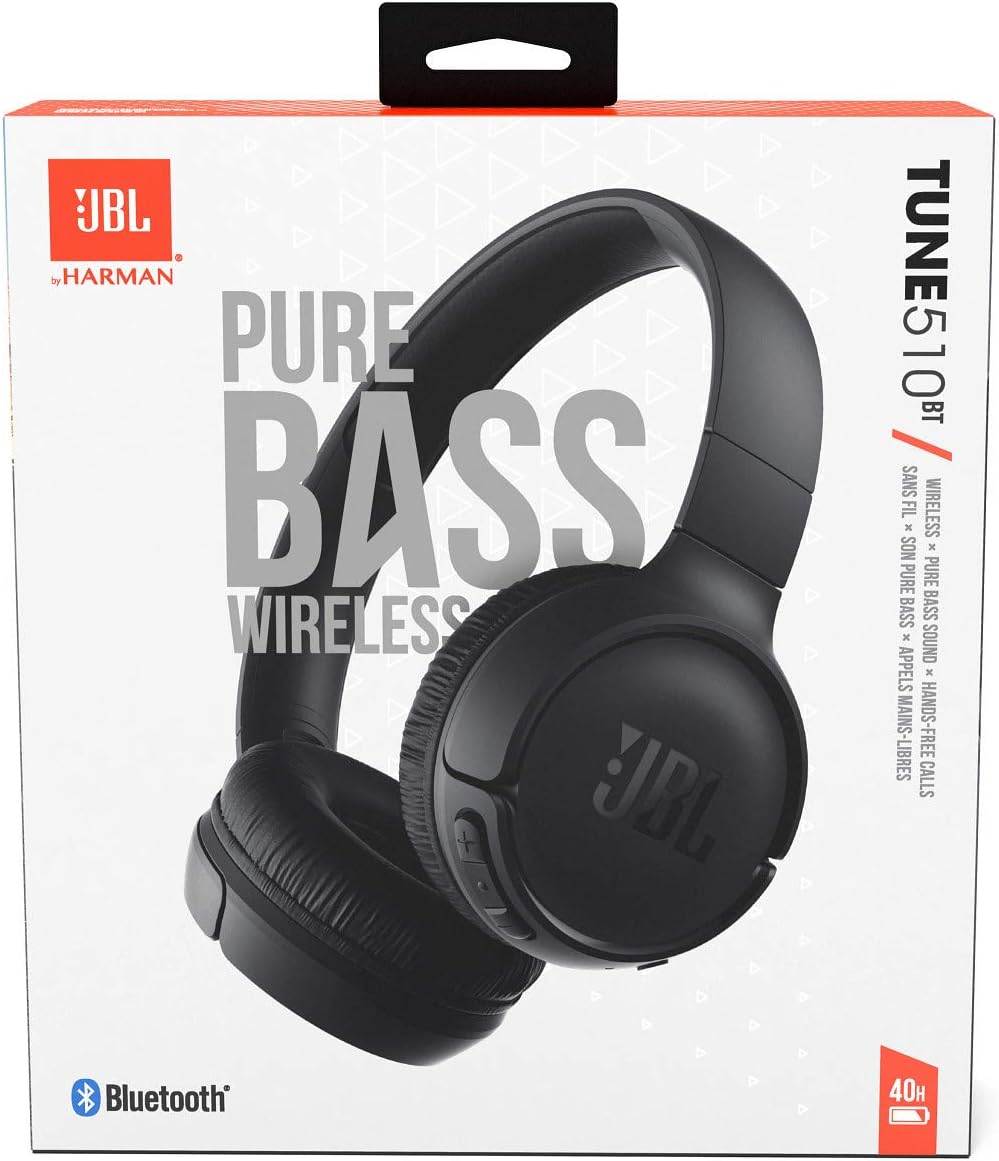 JBL T510 Tune Wireless On Ear Headphones - Blue