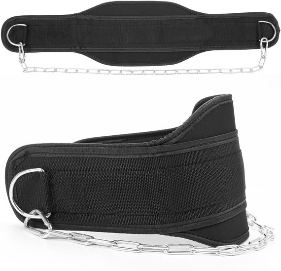 Daladen Sports Dip Belt with Chain, Adjustable Weighted Belts for Weight Lifting, Squat, Strength Training, Gym Fitness, Weight Lifting Belt