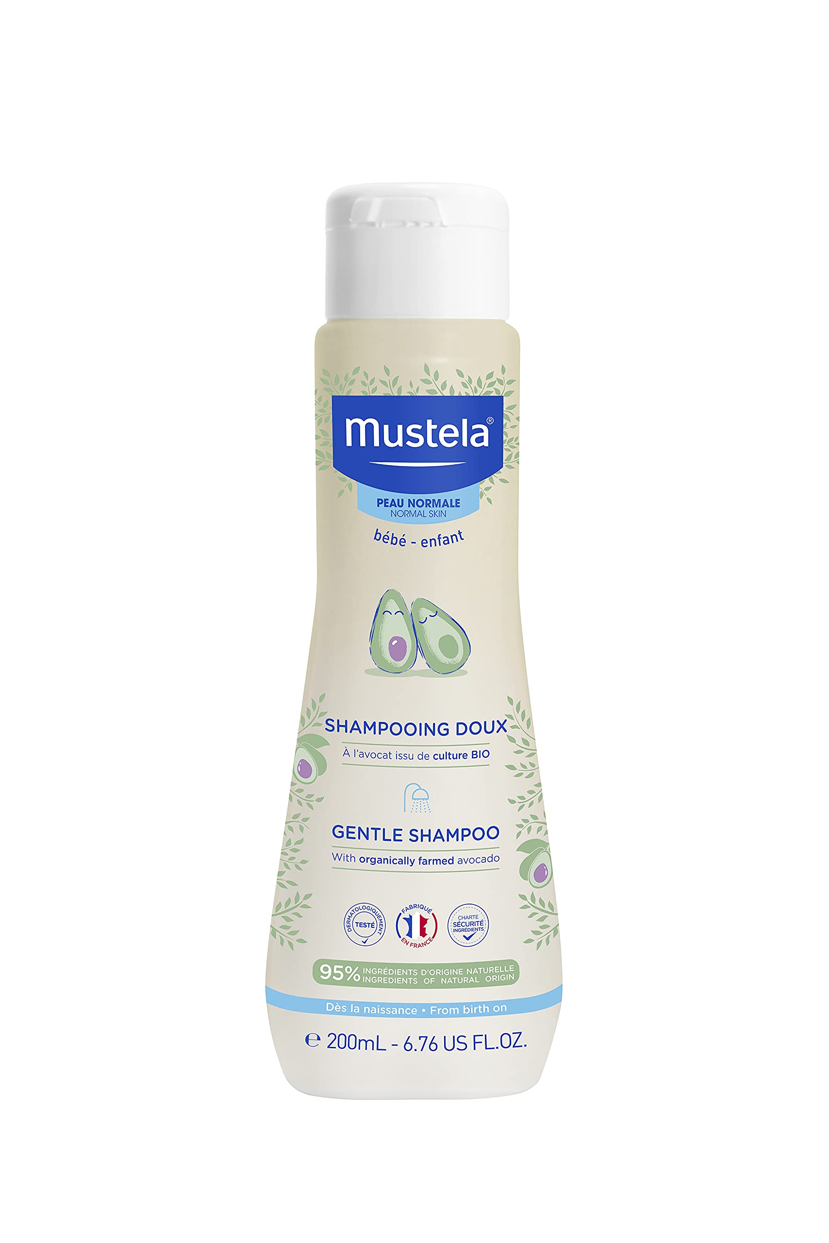 Mustela Baby Shampoo For Soft Normal Skin, 200Ml