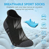 Arabest 6 Pairs Running Ankle Socks for Men Women,Compression Socks Athletic Cotton Comfort Cushion Sports Sock,Comfort Fit Low-Top Socks,Breathable,Sweat-Absorptive,Women Odor-Resistant Socks