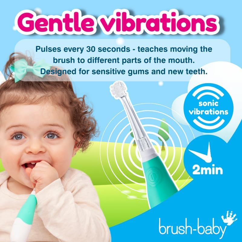 Brush-baby BabySonic Electric Toothbrush 0-3 yrs (Colour Teal)