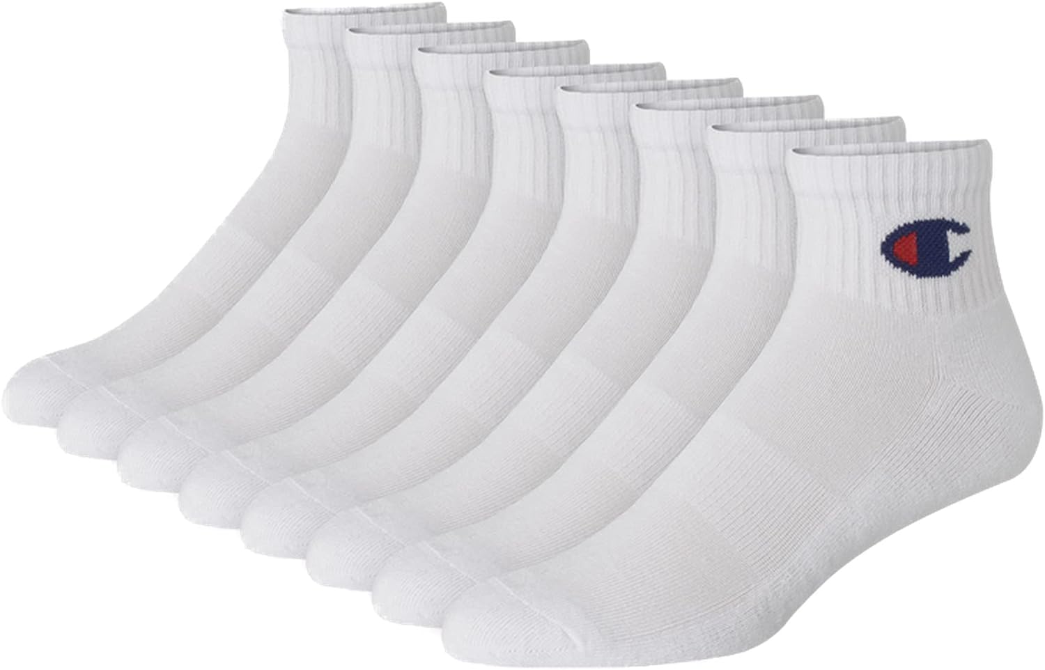 Champion Double Dry Moisture Wicking Champion Logo 6-Pack Ankle Socks