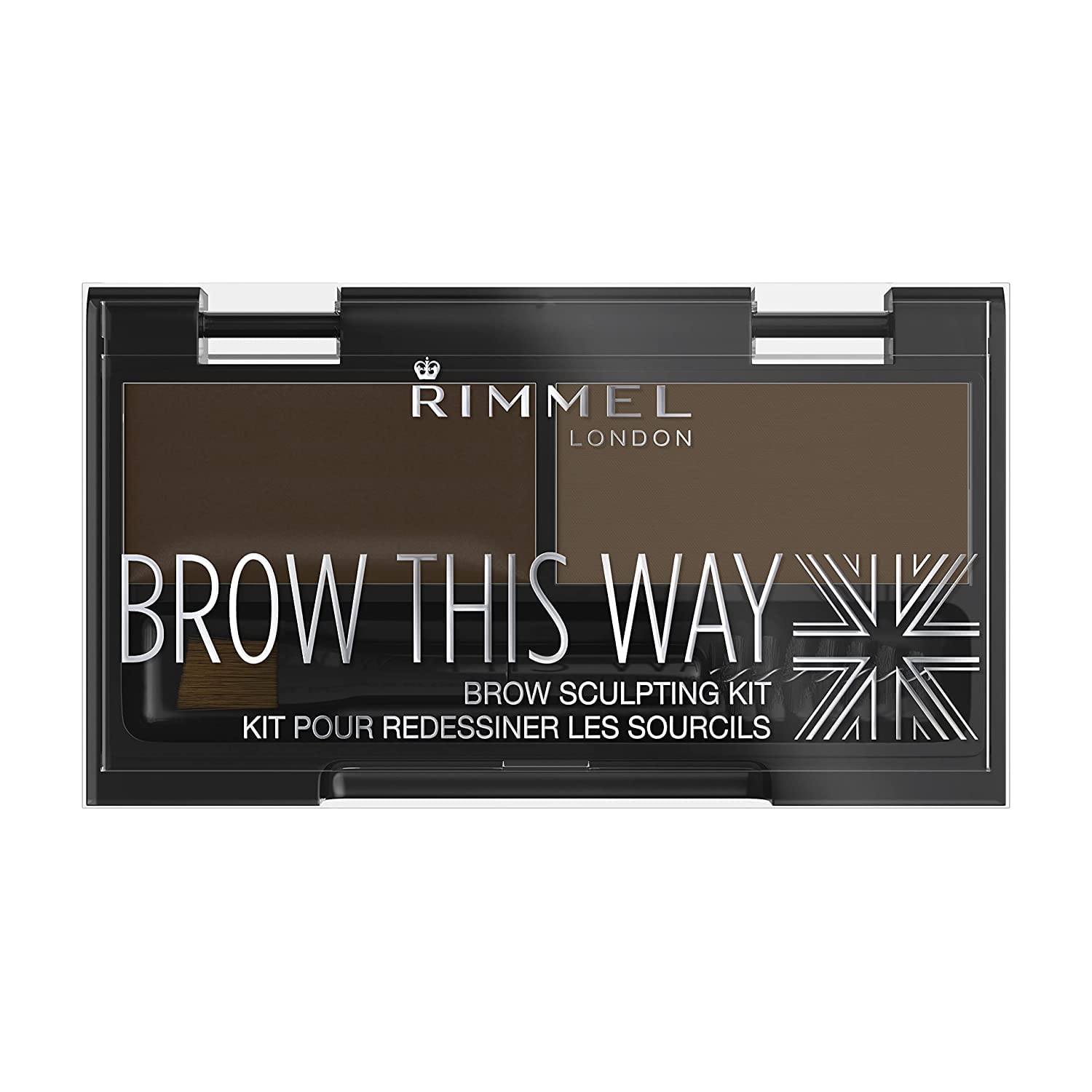 Rimmel London Brow This Way Eyebrow Sculpting Kit - Dark Brown