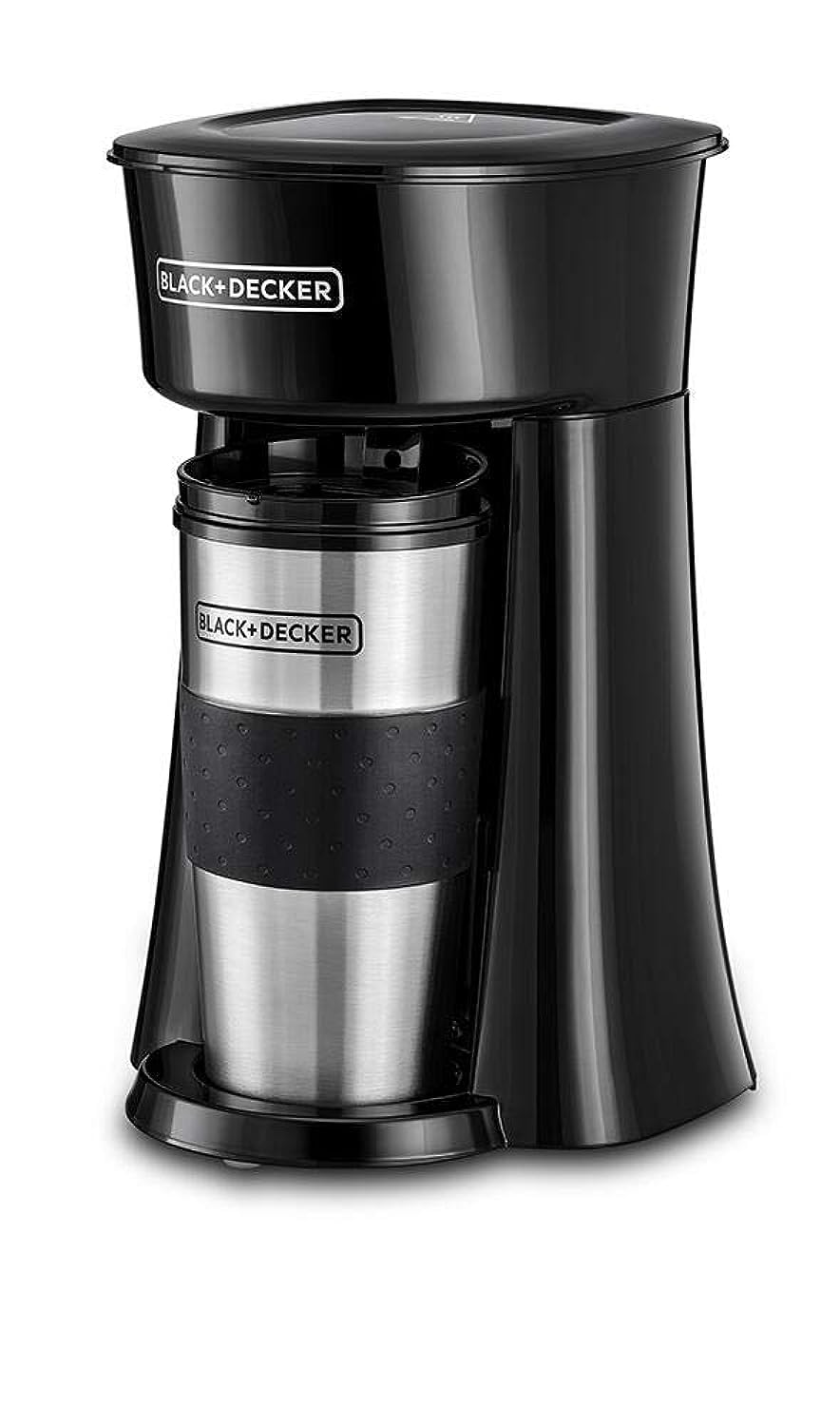 BLACK+DECKER Coffee Machine, 650W, 360Ml Travel Mug, Black - Dct10-B5,