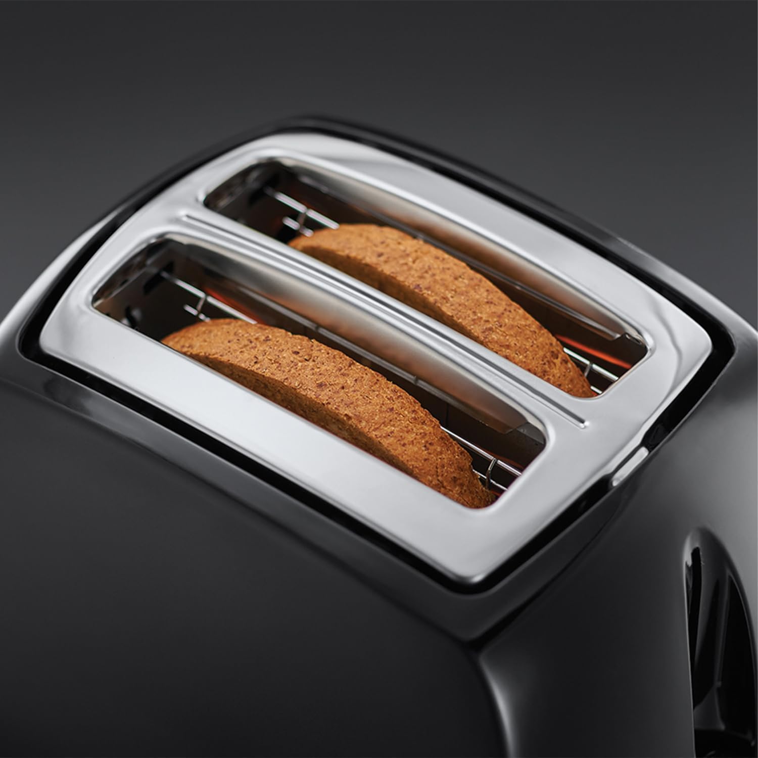 Russell Hobbs 21641 Textures 2-Slice Toaster, 700-850 W, Black