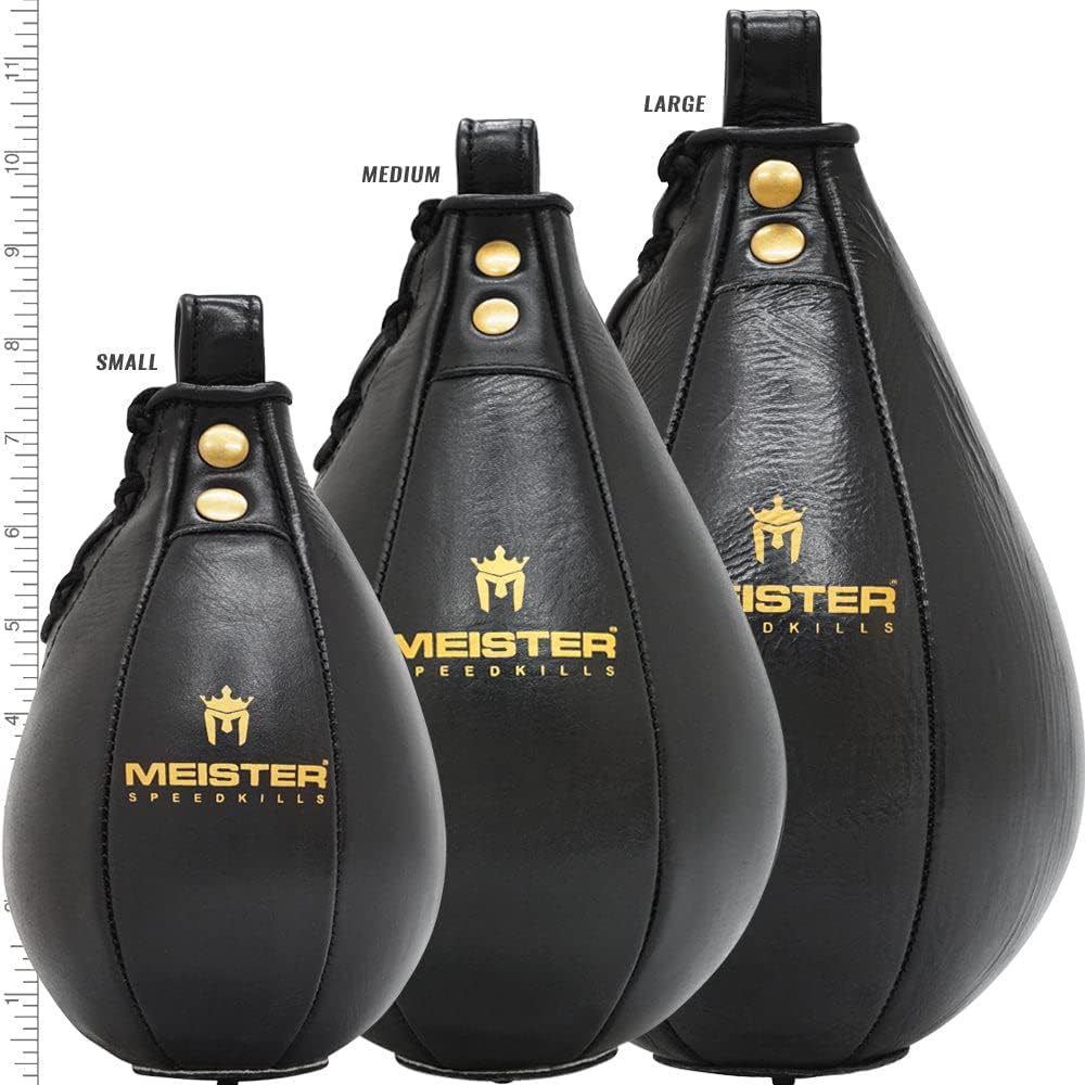 Meister SpeedKills Leather Speed Bag with Lightweight Latex Pocket