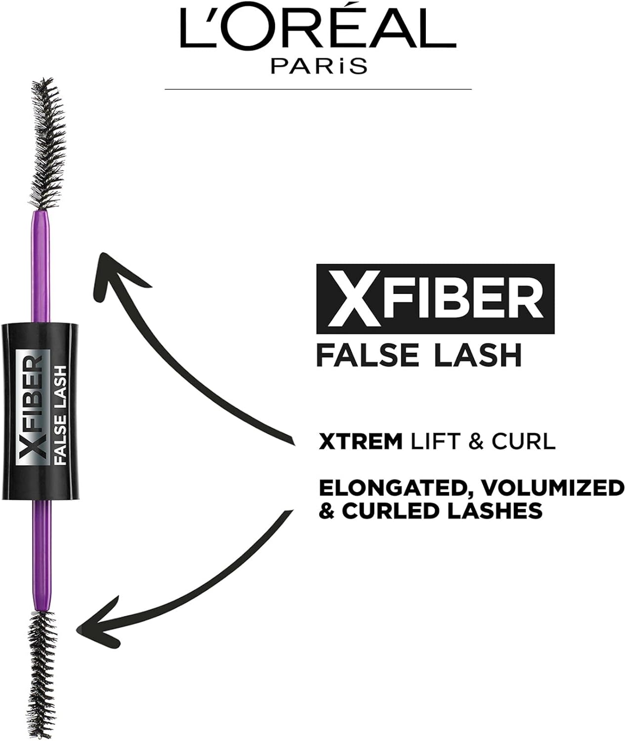 L'Oreal Paris, False Lash X Fiber 01 Black Mascara