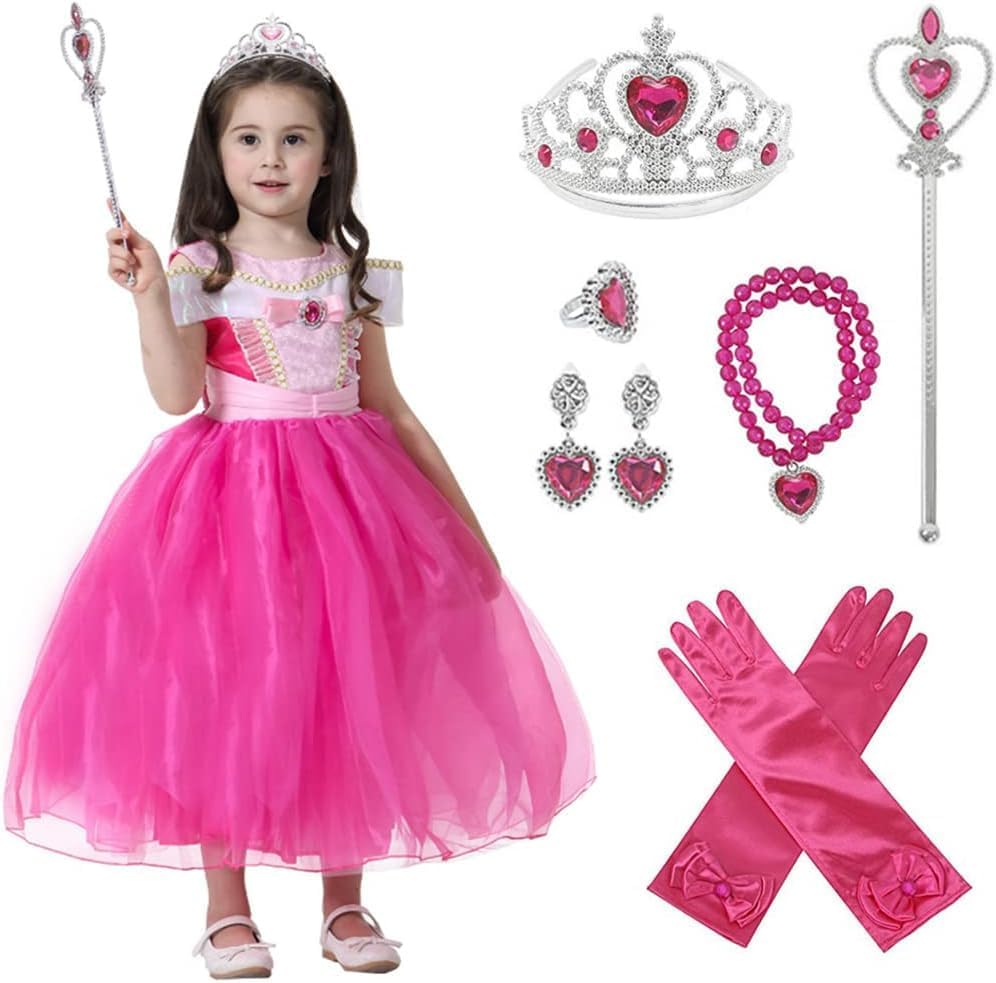 Princess Dress Costumes Birthday Party Costume Cosplay Dress up for Little Girls