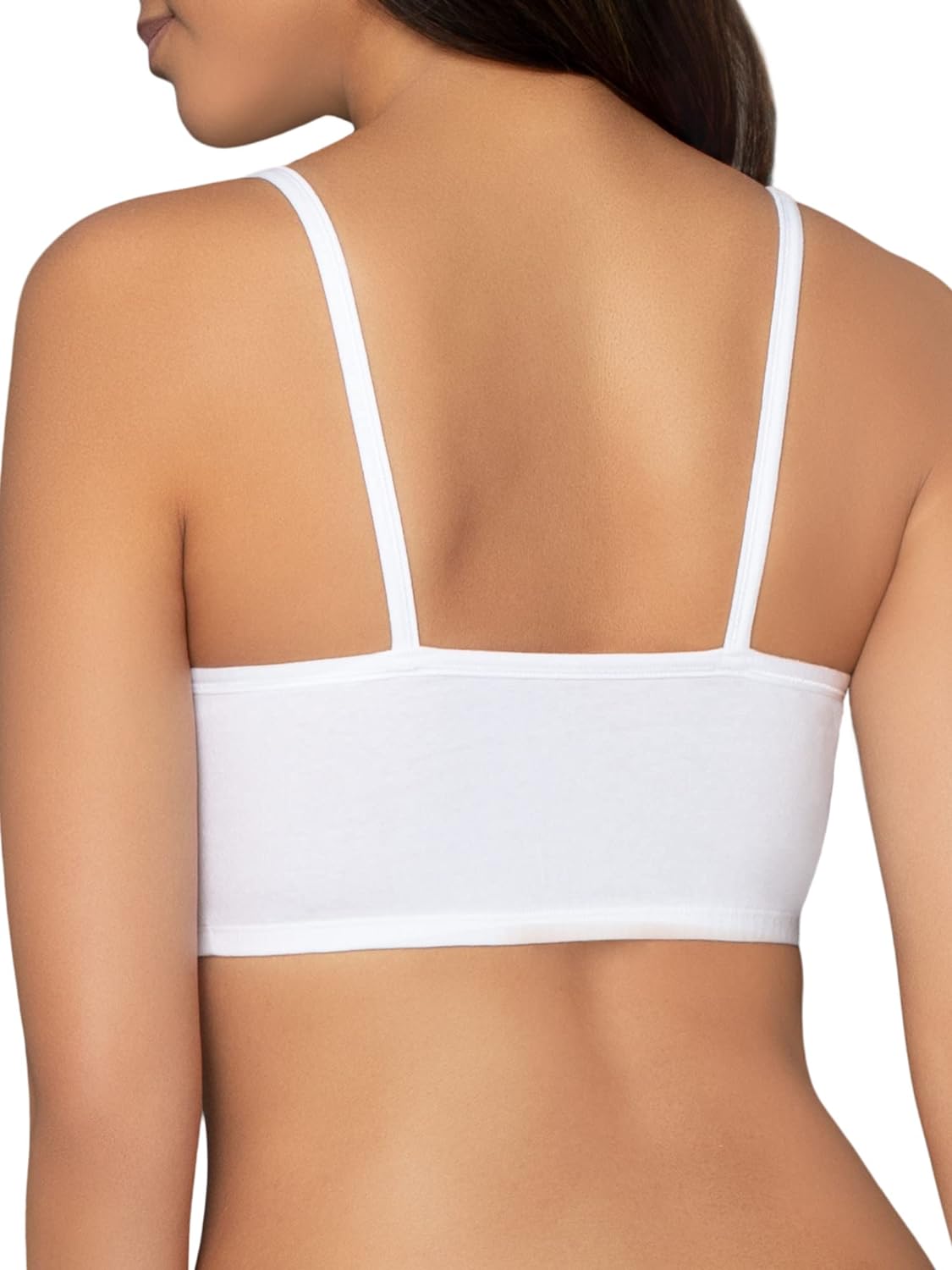 Fruit Of The Loom womens Fruit of the Loom Women's Spaghetti Strap Cotton Sports Bra Value Pack Sports Bra