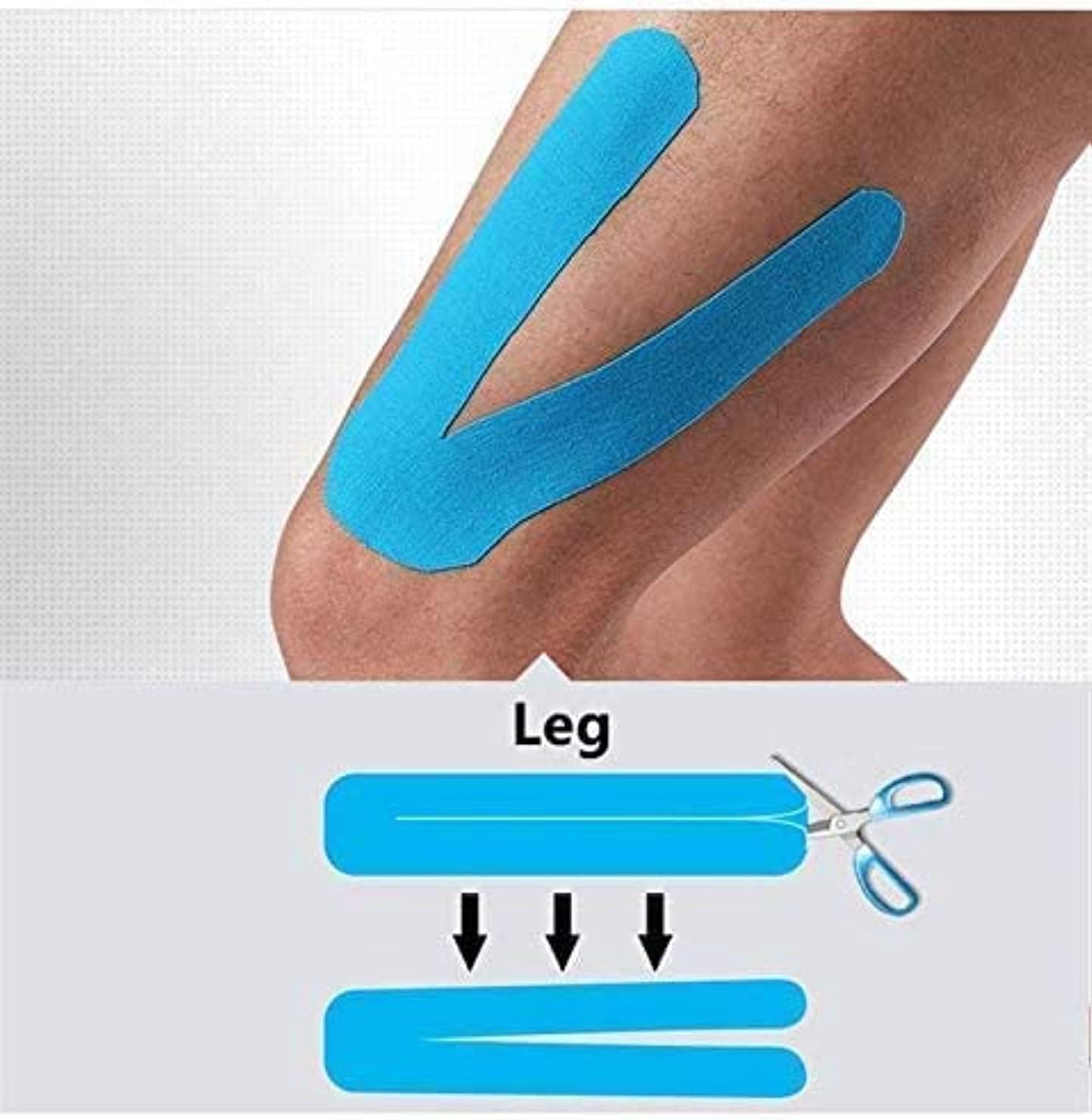 SKEIDO 3pcs Muscle Tape 5cm x 5m Sports Tape Kinesiology Tape Cotton Elastic Adhesive Muscle Bandage Care Physio Strain Injury Support