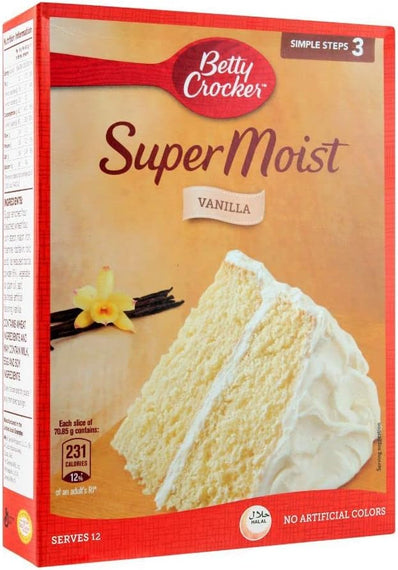 Betty Crocker Super Moist French Vanilla Cake Mix, 500 Gm