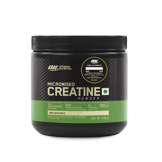 Optimum Nutrition (ON) Micronized Creatine Monohydrate Powder for Muscle Building Support - Unflavored, 300 Grams, 115 Servings