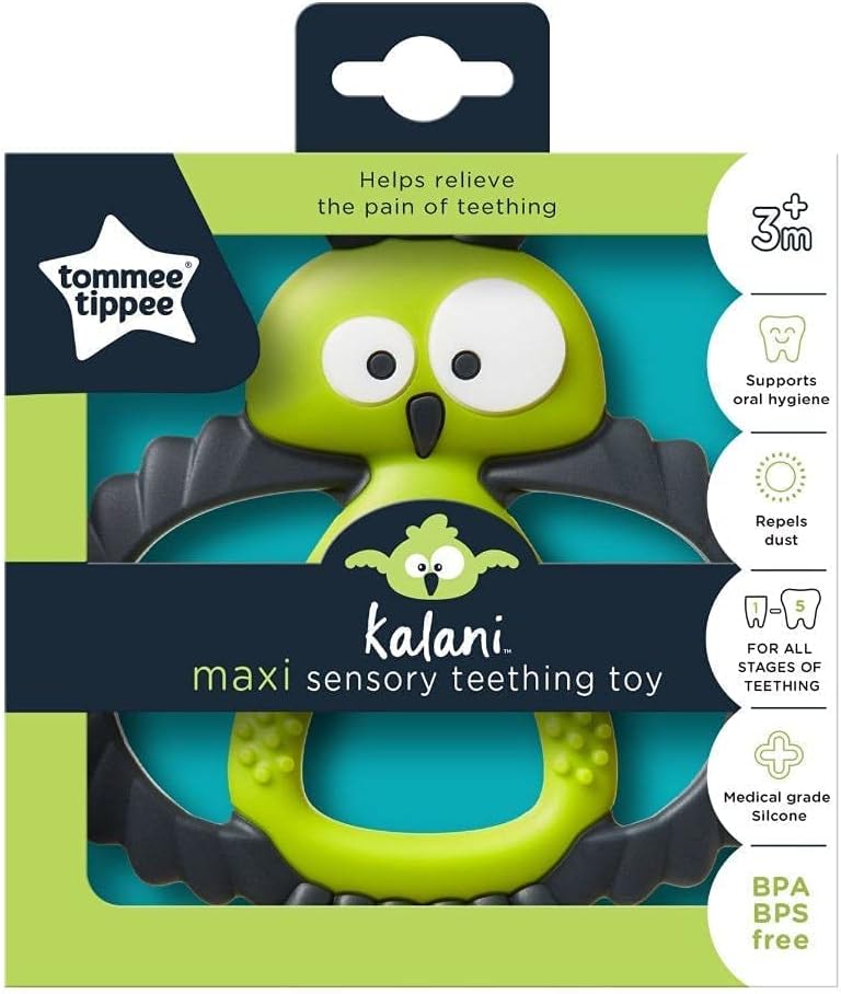 Tommee Tippee Kalani Maxi Teether, Sensory Teething Toy (3 Months+)