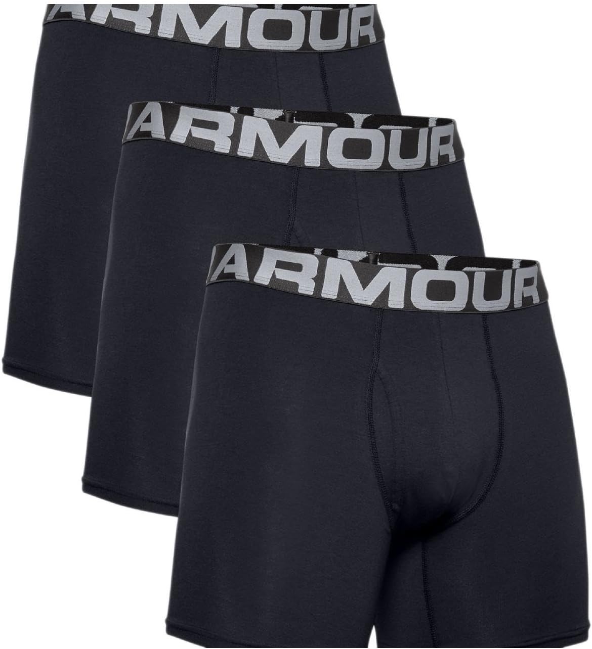 Under Armour Men's Charged Cotton 6-inch Boxerjock 3-Pack