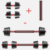Dumbbells Barbell Set with Connecting Rod and Adjustable Dumbbell Weights for Weightlifting, Training, Body Building (Size:15KG) Fitness World 487