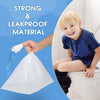 50 Pcs Potty Bags for Portable Toilet Universal Potty Chair Liners with Drawstring 17"x19" Potty Liners Disposable Training Toilet Seat Cleaning Bags for Kids Toddlers Adults Pets Outdoors