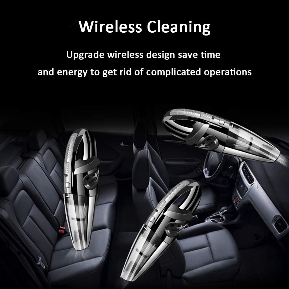 Car Vacuum Cleaner Wireless Car Dry Wet Dual-use Super Suction Vacuum Cleaner Home Handheld Vacuum Cleaner R-6053